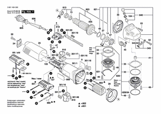BOSCH Firmenschild | Ersatzteile für GWS 14-125 CE | 1601118H01