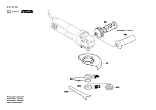 BOSCH Luftleitring | Ersatzteile für GWS 1000 | 1600591014