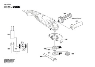 BOSCH Federelement | Ersatzteile für GWS15-125CIH | 1601290013