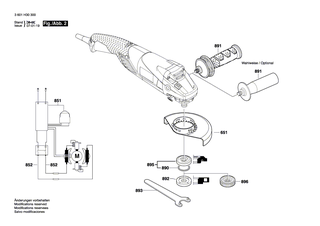 BOSCH Linsenkopfschraube | Ersatzteile f�r GWS 15-125 CITH | 1603415004