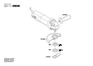 BOSCH Luftleitring | Ersatzteile f�r GWS 8-115 P - 5/8 | 1600591025