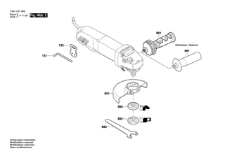 BOSCH Zweilochmutter | Ersatzteile f�r GWS 8-100 Z | 1619P09976