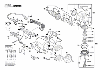 BOSCH Motorgehäuse BLAU | Ersatzteile für GWS 20-230H | 1605108233