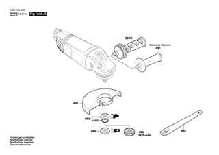 BOSCH Dichtblech | Ersatzteile f�r GWS 20-230JH | 1601006011