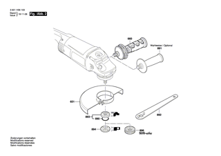 BOSCH Ausgleichscheibe 0,2 MM DICK | Ersatzteile f�r GWS 26-230 H | 1600190037