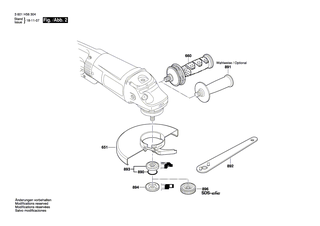 BOSCH Kabelf�hrung | Ersatzteile f�r GWS 26-230 B | 1602388035