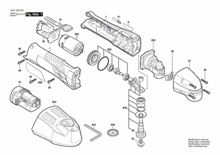 BOSCH Gleichstrommotor | Ersatzteile für GOP 10,8 V-LI | 2609199180