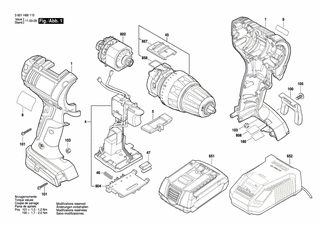 BOSCH Schraube | Ersatzteile fr DDS181 | 2609110834
