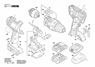 BOSCH Schraube | Ersatzteile für GSB 18 V-LI | 2609110834