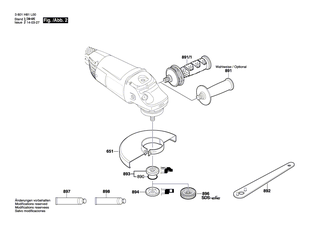 BOSCH Lagerflansch �230 MM | Ersatzteile f�r GWS 22-230 H | 1607000C22
