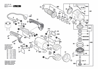 BOSCH Luftverteiler | Ersatzteile für GWS 22-230 H | 160059106F