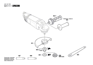 BOSCH Haltering | Ersatzteile f�r GWS 22-230 JH | 1600290019