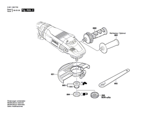 BOSCH Bundschraube | Ersatzteile f�r GWS 24-230 LVI | 1603414025