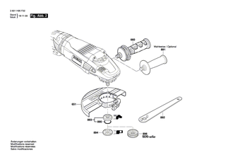 BOSCH Typschild | Ersatzteile für GWS 26-230 LVI | 160111A3H6