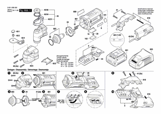 BOSCH Typschild | Ersatzteile für GOP 18V-28 | 160111A55Y