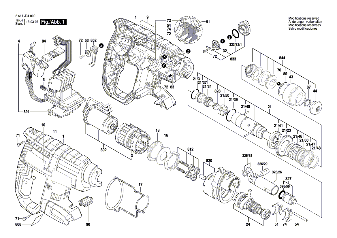BOSCH GBH 18 V-EC - 3611J04000
