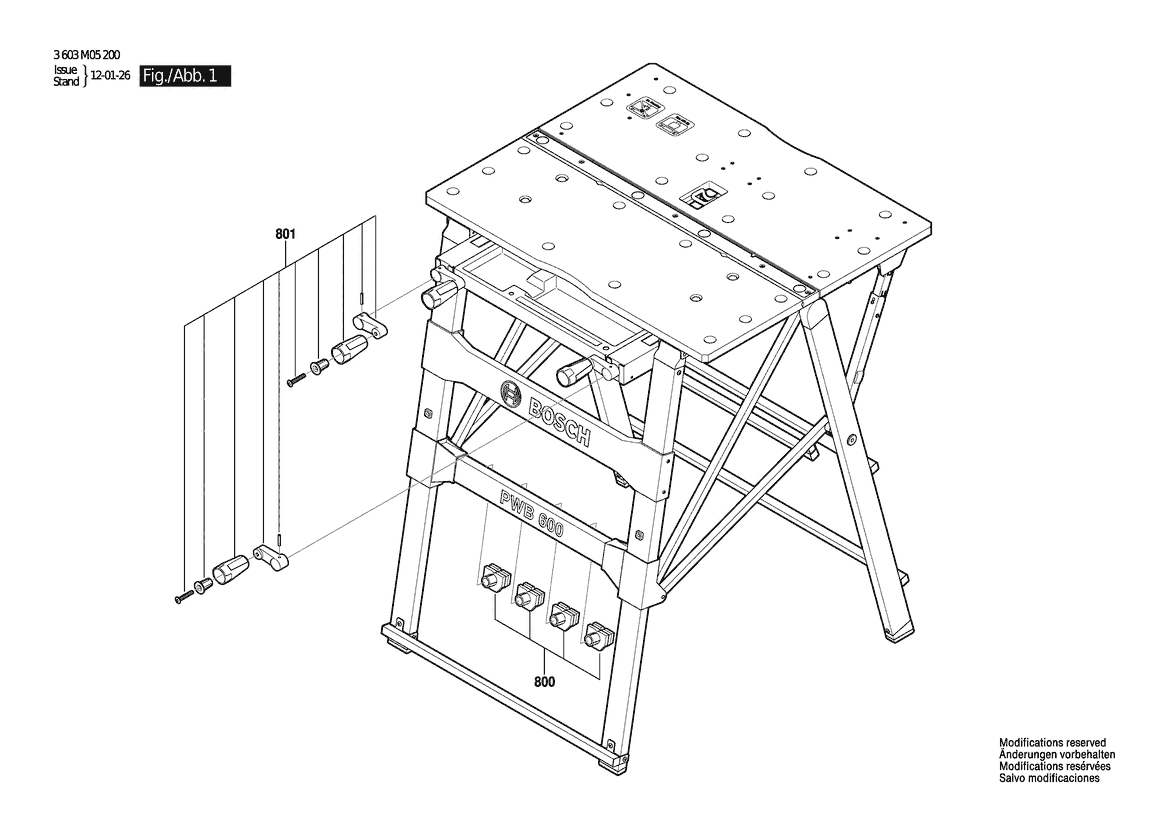 BOSCH PWB 600 - 3603M05200