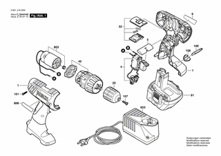 BOSCH Gleichstrommotor 12V | Ersatzteile für GSR 12-2 | 2609120259