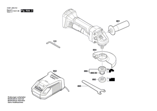 BOSCH Sechskantschraubendreher 4x95 | Ersatzteile f�r GWS 18V-50 | 1619P01598