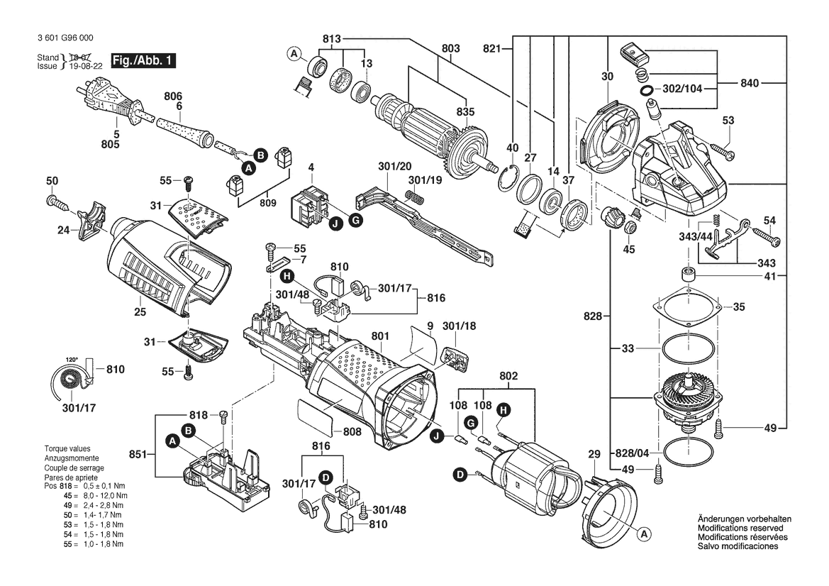 BOSCH GWS 15-125 CIE - 3601G96000