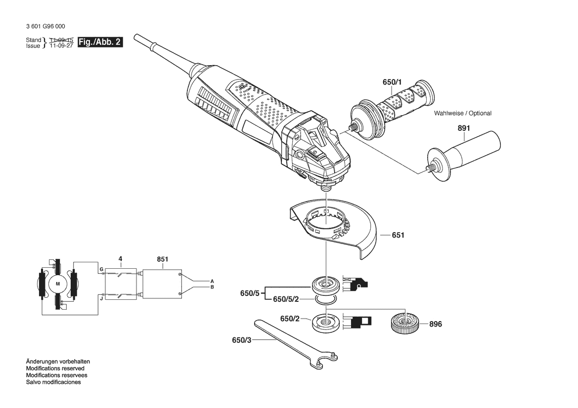 BOSCH GWS 15-125 CIE - 3601G96000