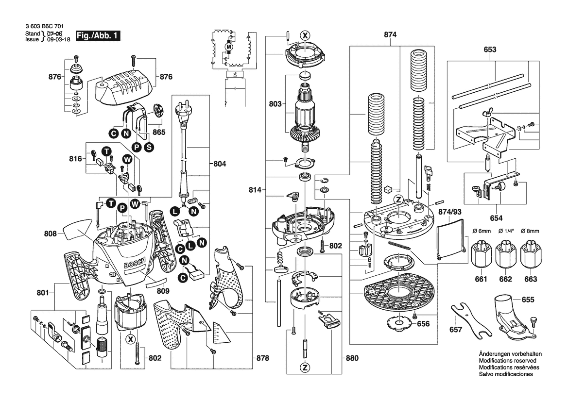 BOSCH POF 1400 ACE - 3603B6C701