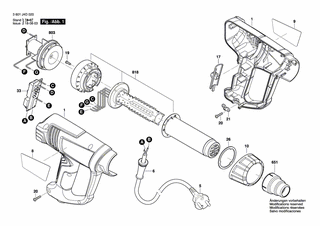 BOSCH Firmenschild GHG 180 | Ersatzteile für GHG 180 | 1619PB2793