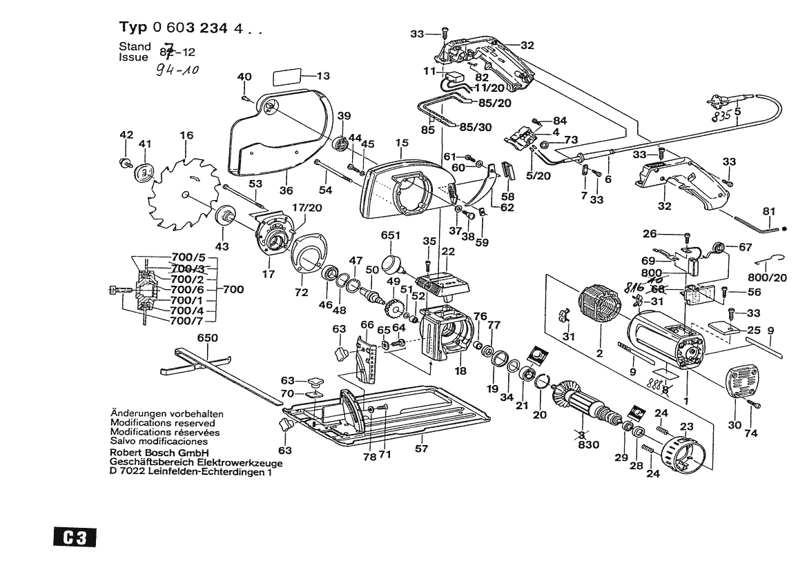 BOSCH PKS 65 - 0603234403