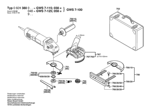 BOSCH GWS 7-115 - 0601380003