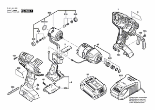 BOSCH Bürstendeckel | Ersatzteile für GDR 18 V-LI MF | 2609199190