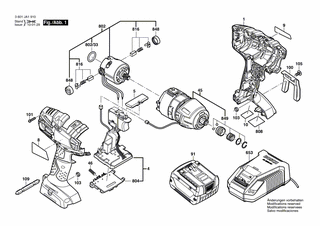 BOSCH Bohrhalter | Ersatzteile für 26614 | 2609199223