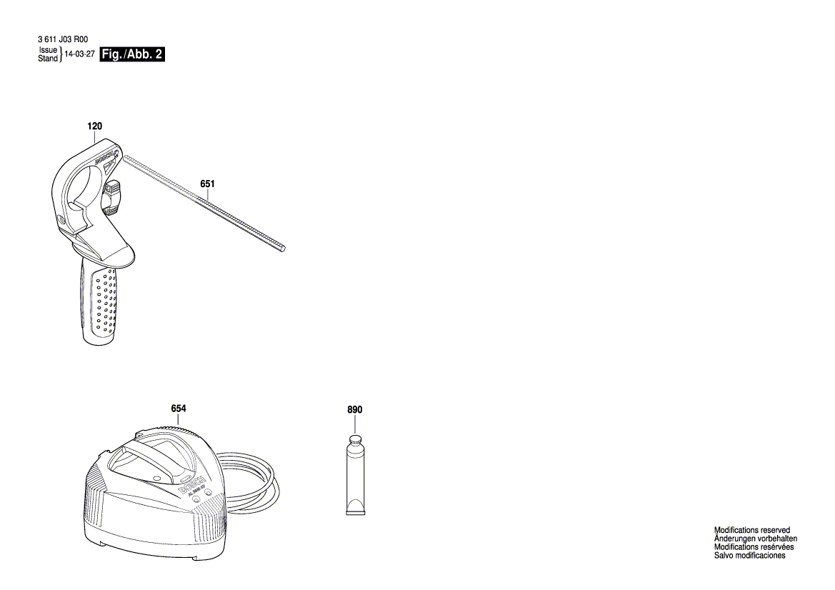 BOSCH GBH 36 V-LI - 3611J03R00