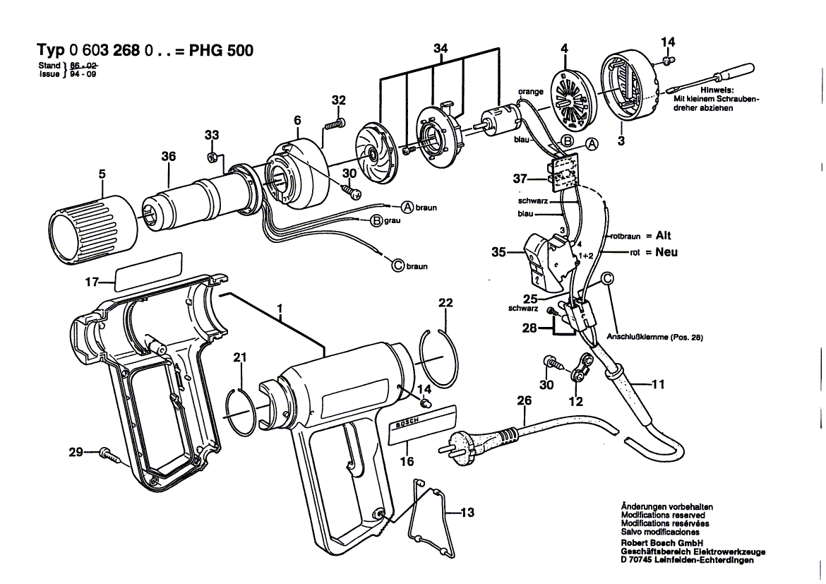 BOSCH PHG 500 - 0603268003
