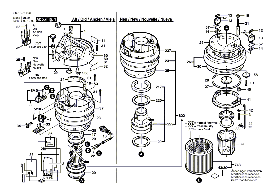 BOSCH GAS 12-50 RF - 0601975903