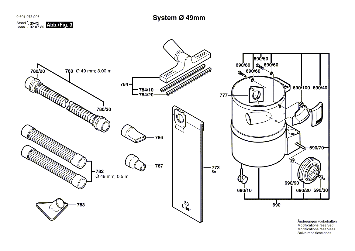 BOSCH GAS 12-50 RF - 0601975903