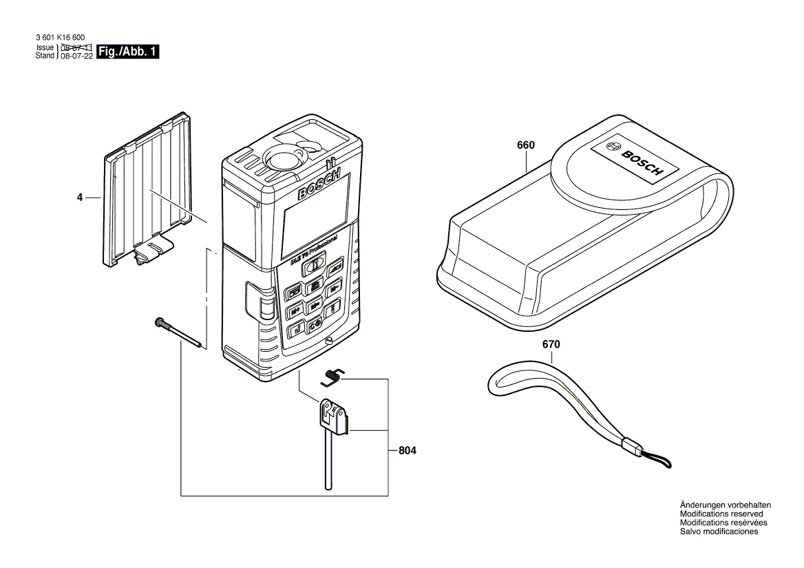 BOSCH DLE 70 - 3601K16600