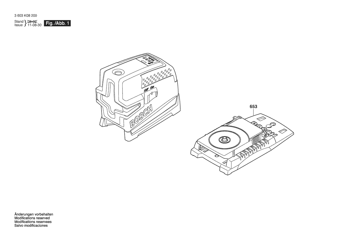 BOSCH PCL 20 - 3603K08200