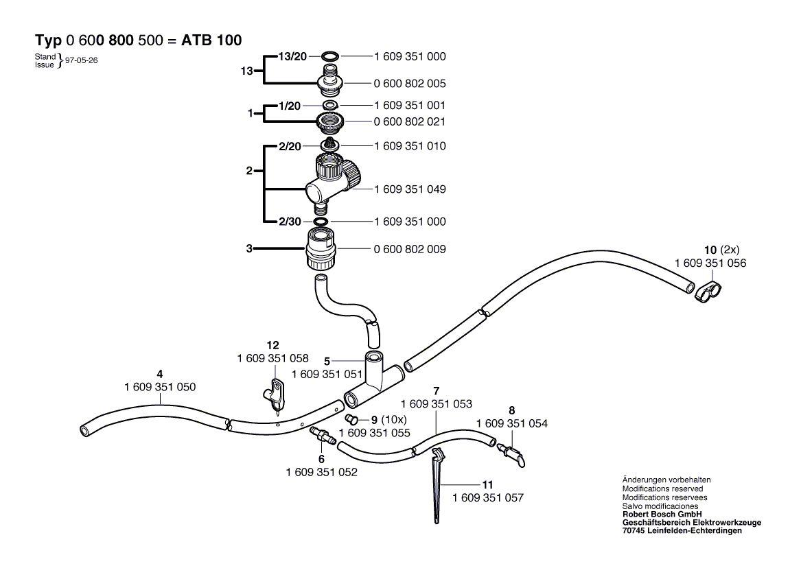 BOSCH ATB 100 - 0600800500