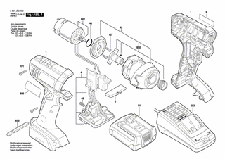BOSCH Gehäuse | Ersatzteile für GDR 14,4 V | 2609101006