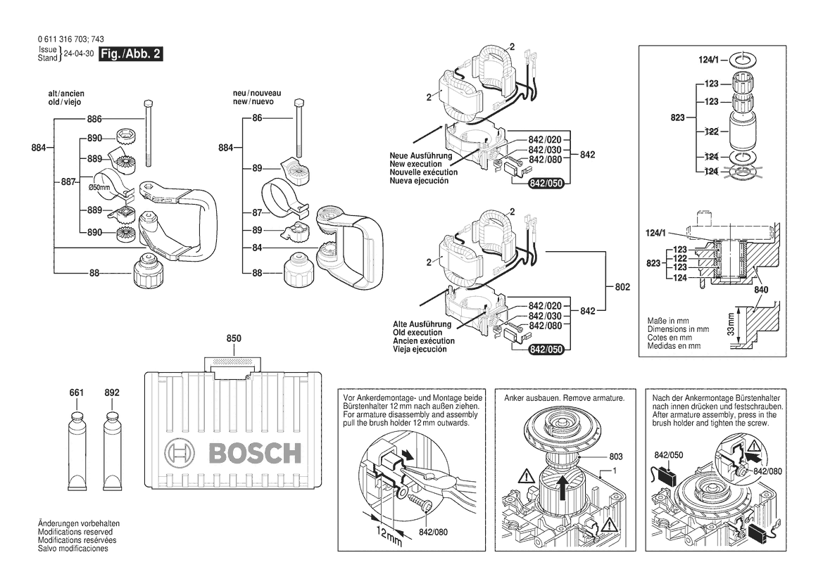 BOSCH GSH 11 E - 0611316703