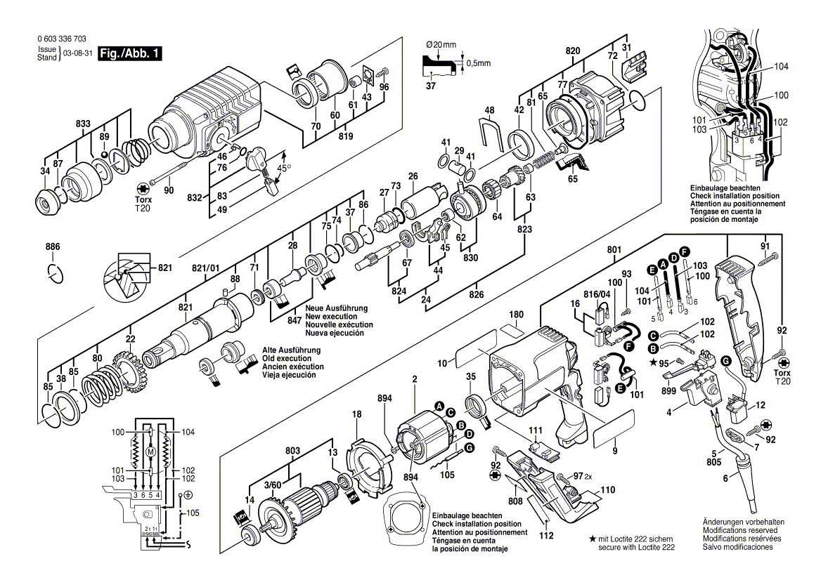 BOSCH PBH 220 RE - 0603336703
