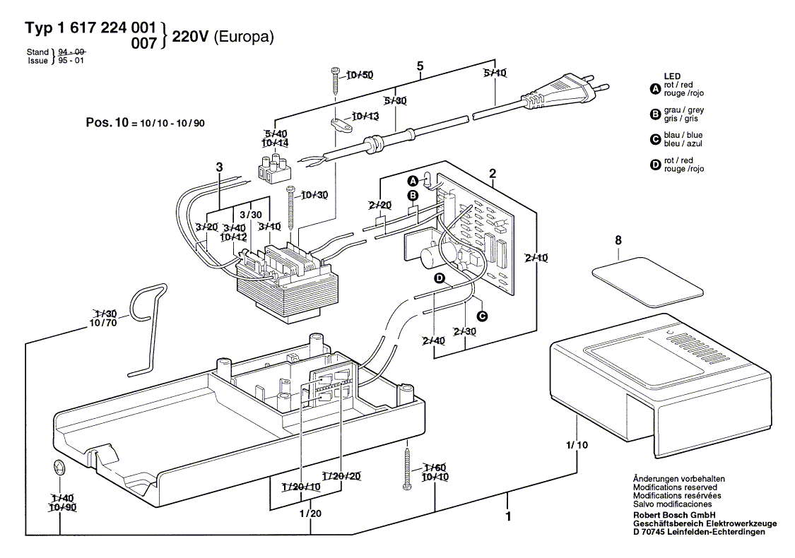 BOSCH Batterie-Ladeger - 1617224001