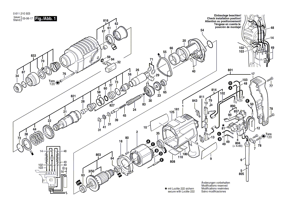 BOSCH UBH 2/20 RLE - 0611210503