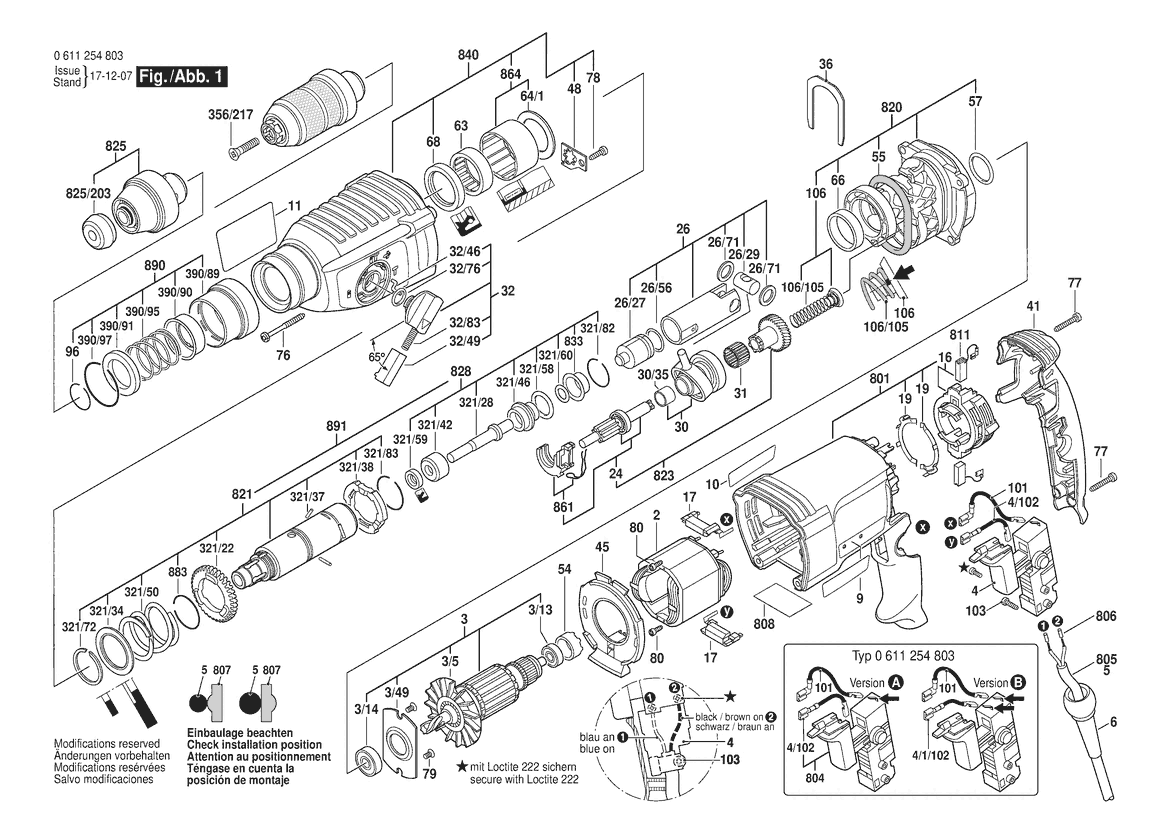 BOSCH GBH 2600 - 0611254803