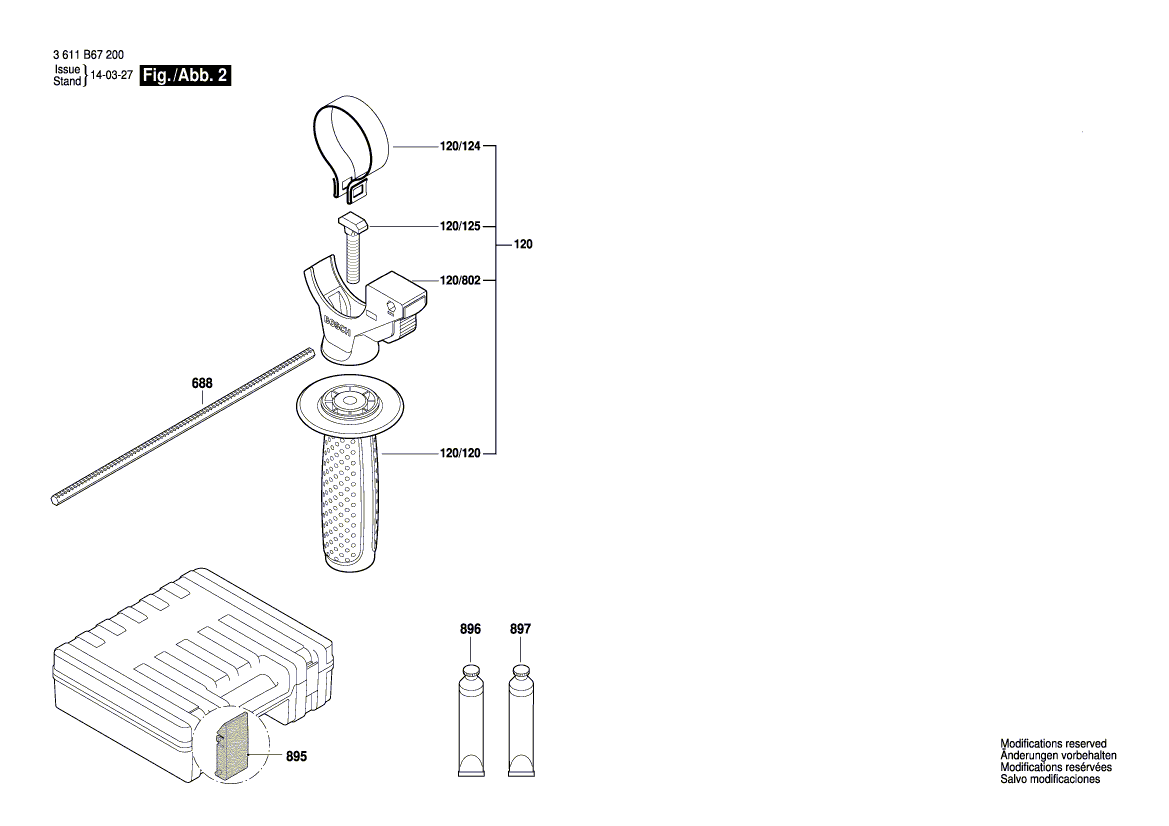 BOSCH GBH 2-28 DFV - 3611B67200