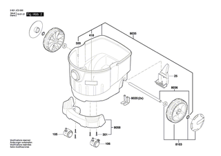 BOSCH Schraube | Ersatzteile für GAS 35 L SFC | 2609200422