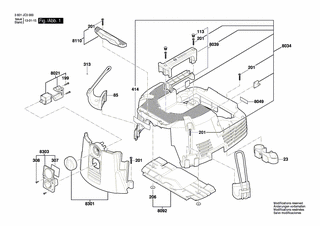 BOSCH Schalldaemmatte | Ersatzteile für GAS 35 L SFC | 2609200437