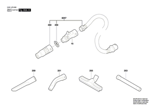 BOSCH Halter | Ersatzteile für GAS 35 L SFC | 2609200390