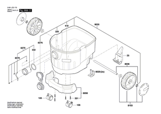 BOSCH Schlauch | Ersatzteile für GAS 35 M AFC | 2608000A06