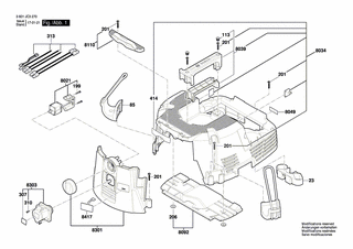 BOSCH Fächerscheibe | Ersatzteile für GAS 35 L AFC | 2609200399